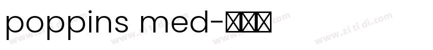 poppins med字体转换
